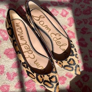 Sam Edelman cheetah print flats